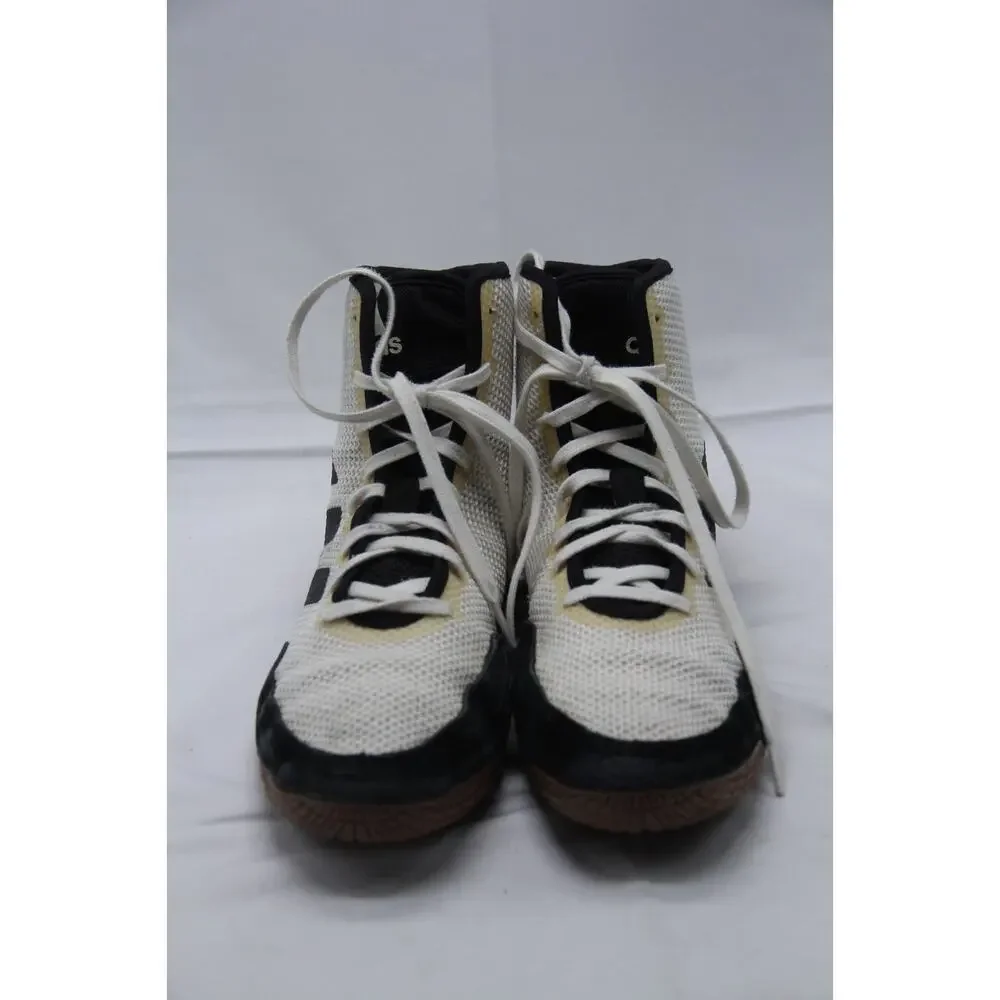 Adidas Tech Fall 2.0 Wrestling Shoes Mens Size 9 White Black Lace Up Training